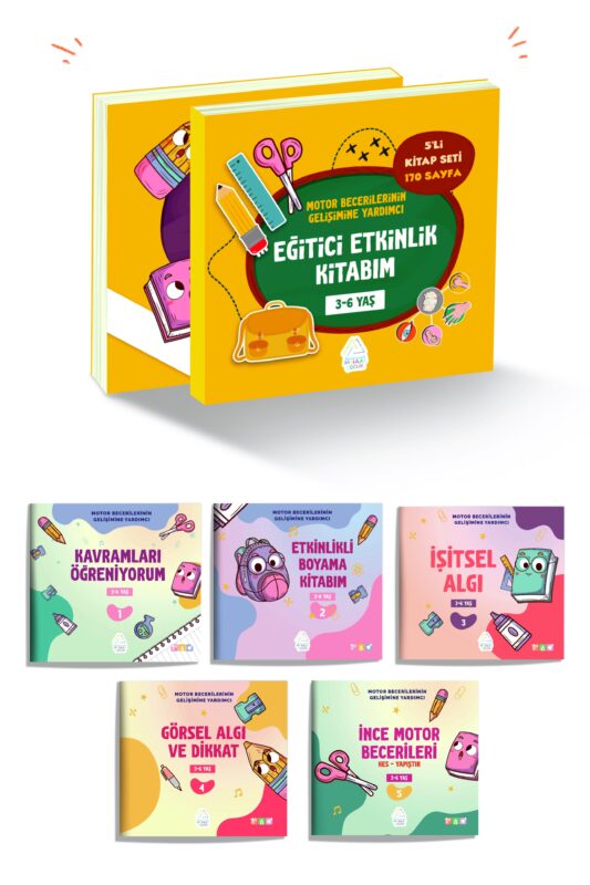 Eğitici Etkinlik Kitabım ( 5'li kitap seti 170 sayfa )