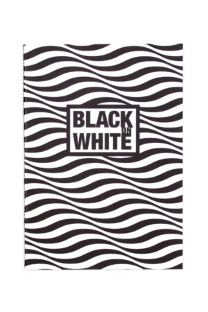 Black On White Wave 16,5x23,5 20 Yaprak (siyah) Defter