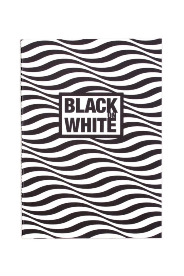 Black On White Wave 16,5x23,5 20 Yaprak (siyah) Defter - Görsel 1