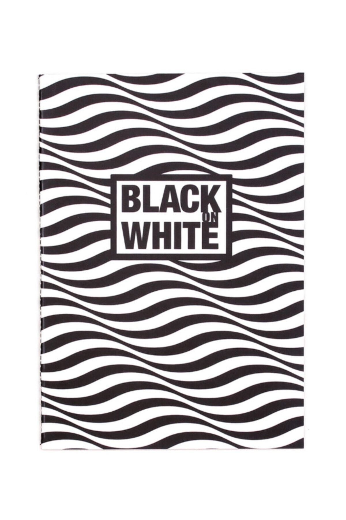 black-on-white-wave-16-5x23-5-20-yaprak-siyah-defter-527 Black On White Wave 16,5x23,5 20 Yaprak (siyah) Defter - Görsel 1